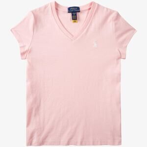 Polo Ralph Lauren Light Pink V-Neck Short Sleeve Tee